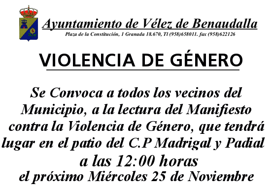 Manifiesto contra la violencia de g%c3%a9nero