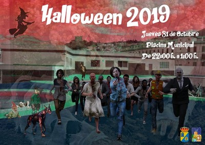 Halloween piscina