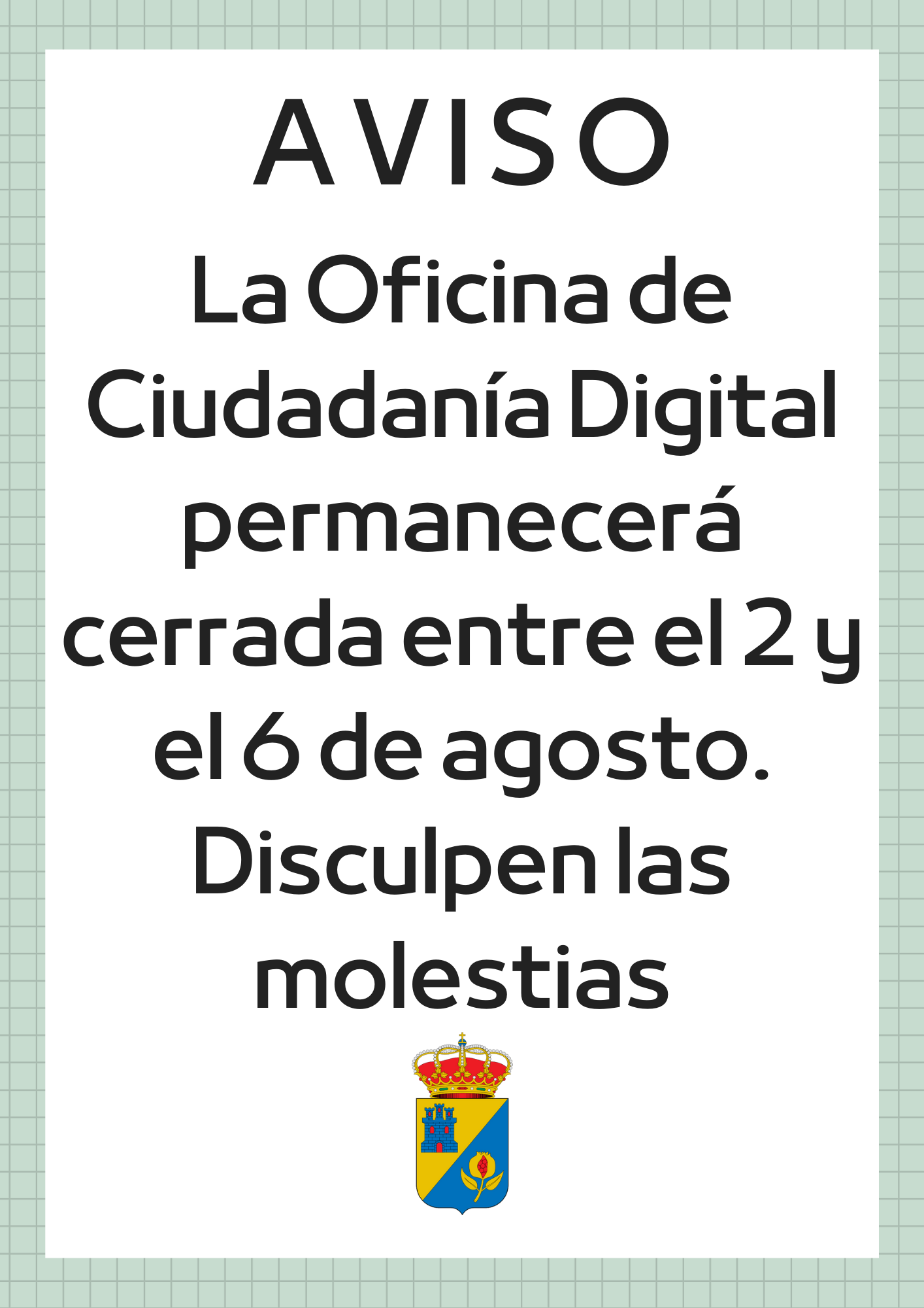 La oficina de ciudadan%c3%ada digital permanecer%c3%a1 cerrada entre el 21 y el 22 de junio