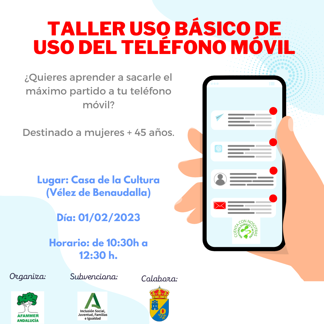 Ayuntamiento de Vélez de Benaudalla  Taller Uso básico del teléfono móvil
