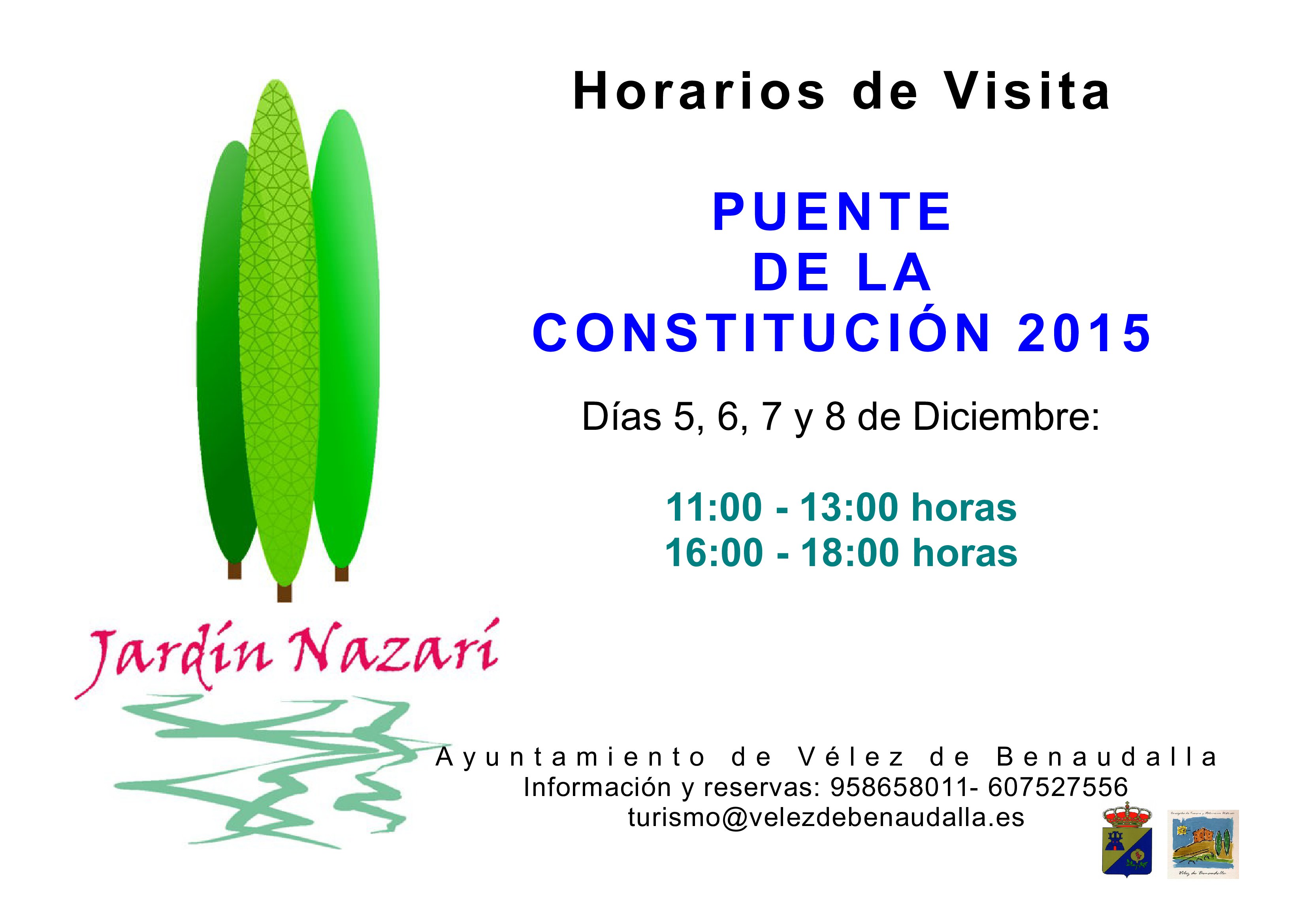 Cartel horarios jardin puente constitucion 2015