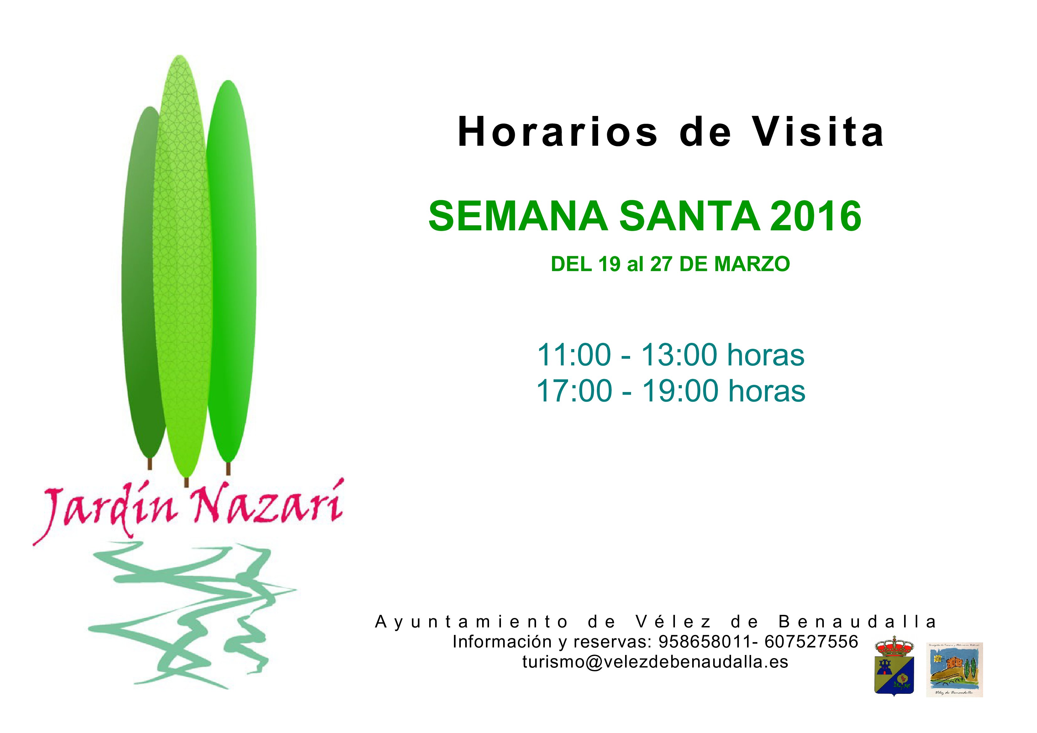 Cartelhorariosjardinsemanasanta2016