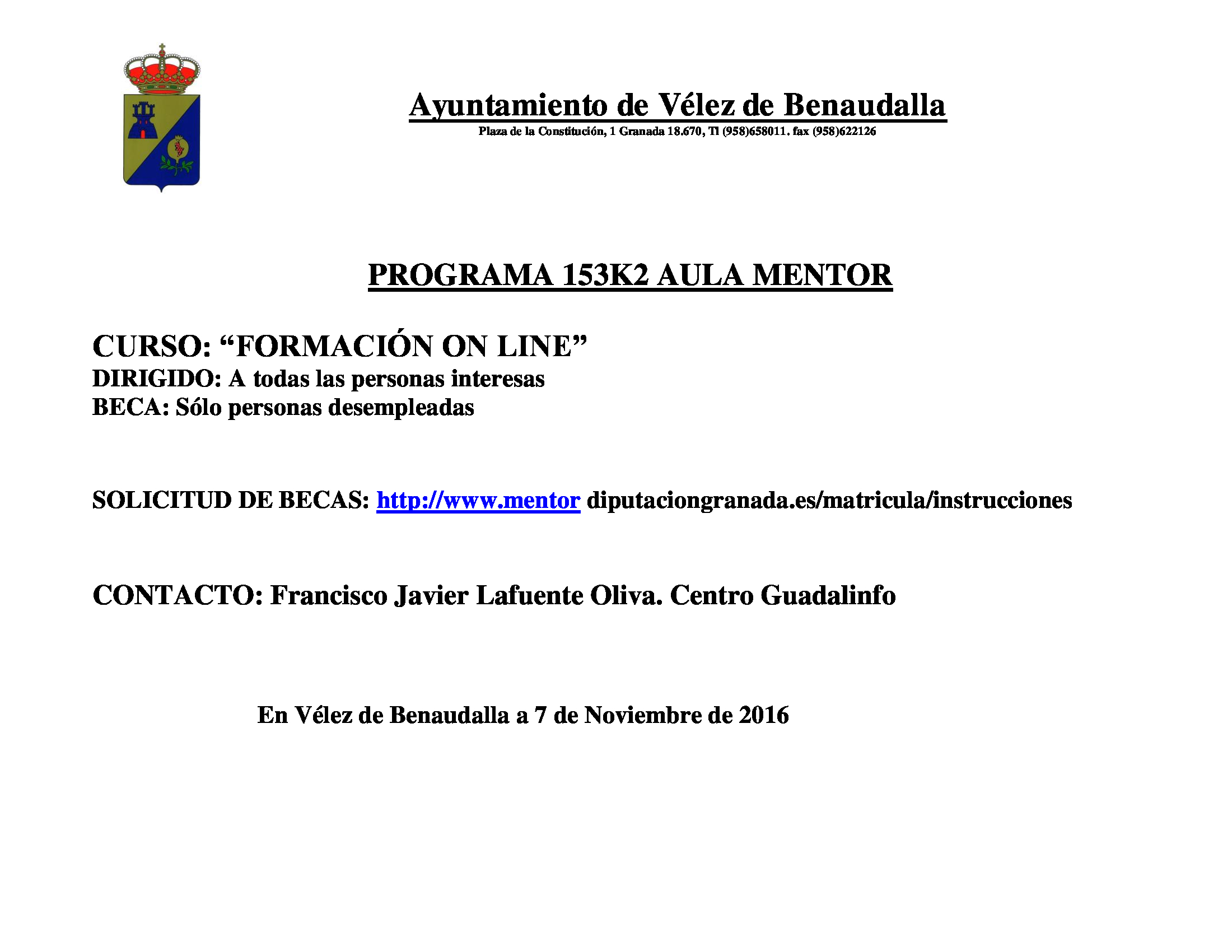 Escrito curso on line