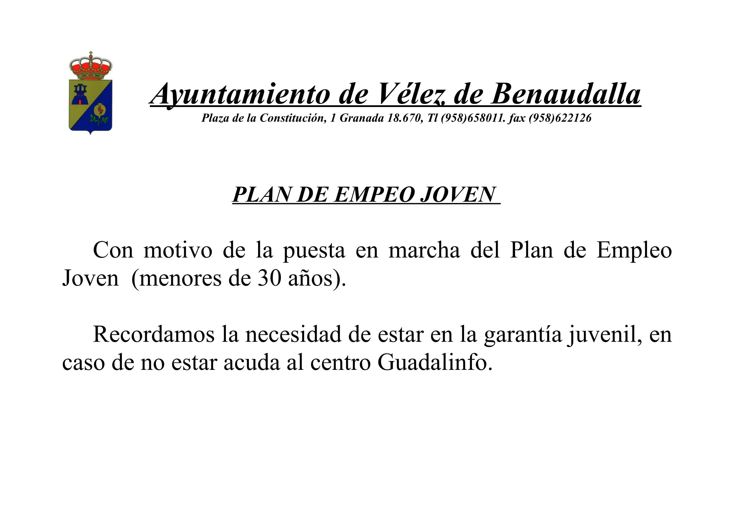 Cartel empleo joven 1