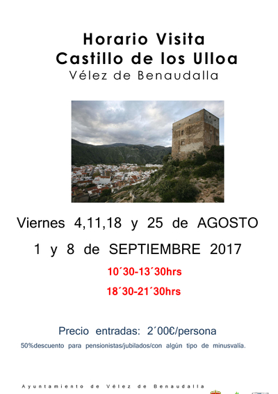 Visita castillo de los ulloa agosto y sept 2017