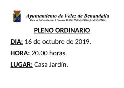 Cartel pleno