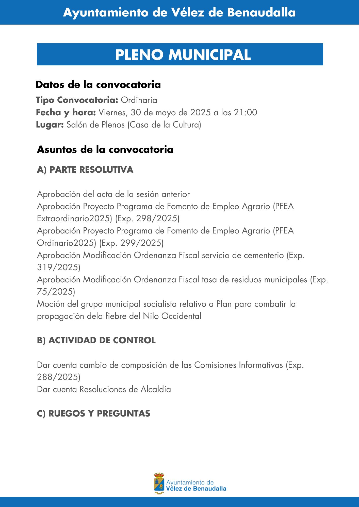 Ayuntamiento de v%c3%a9lez de benaudalla