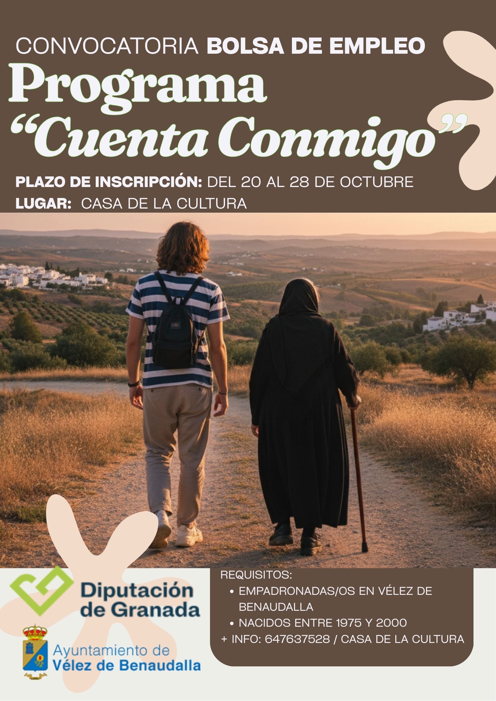 Cartel   paseo al atardecer